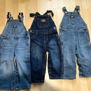 3 pairs of overalls